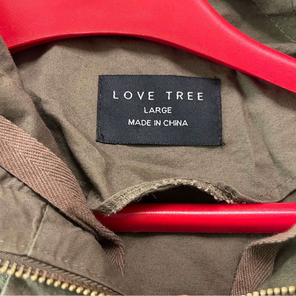 NWOT Hooded Olive Green Women's Jacket - Picture 3 of 3